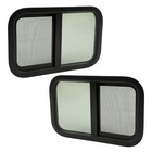 2PK Universal 16" x 25" Horizontal RV Window Tinted Glass Sliding For RV Camper