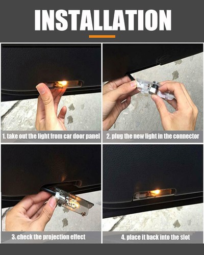 LED Door Light Step Courtesy Ghost Shadow Laser Projector Puddle Lamp For NISSAN - Picture 5 of 10