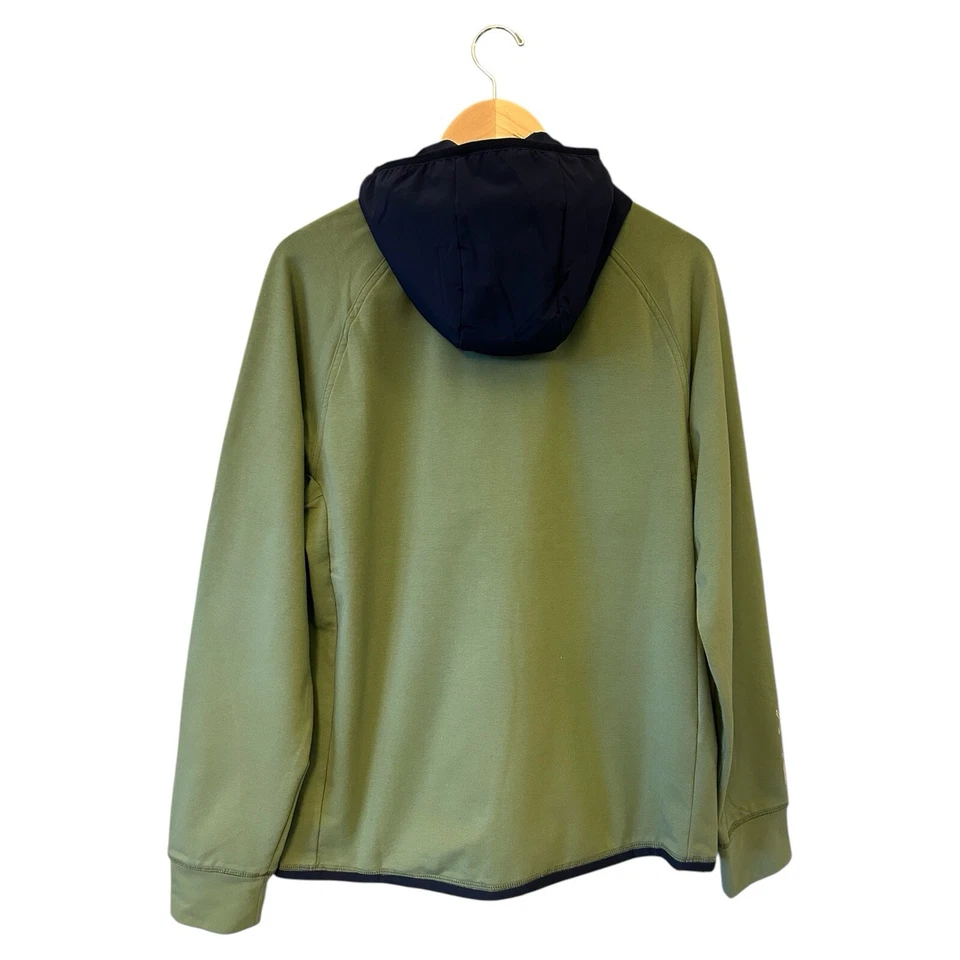 RALPH LAUREN RLX Performance Golf 1/2 Zip Hoodie Medium Green/Navy NWT $198 - Image 4 of 4