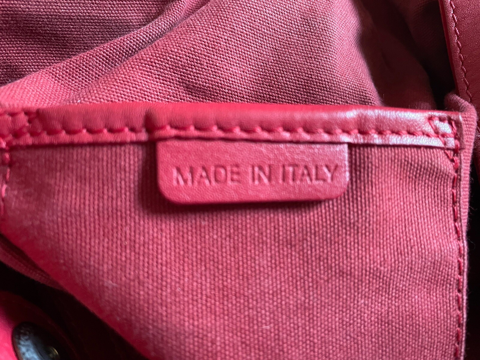 Authentic Burberry red tote bag. eBay