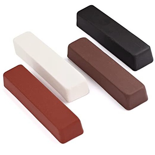 4 Bar Buffing Compound Set Emery Tripoli Red White Rouge Metal Polish ...
