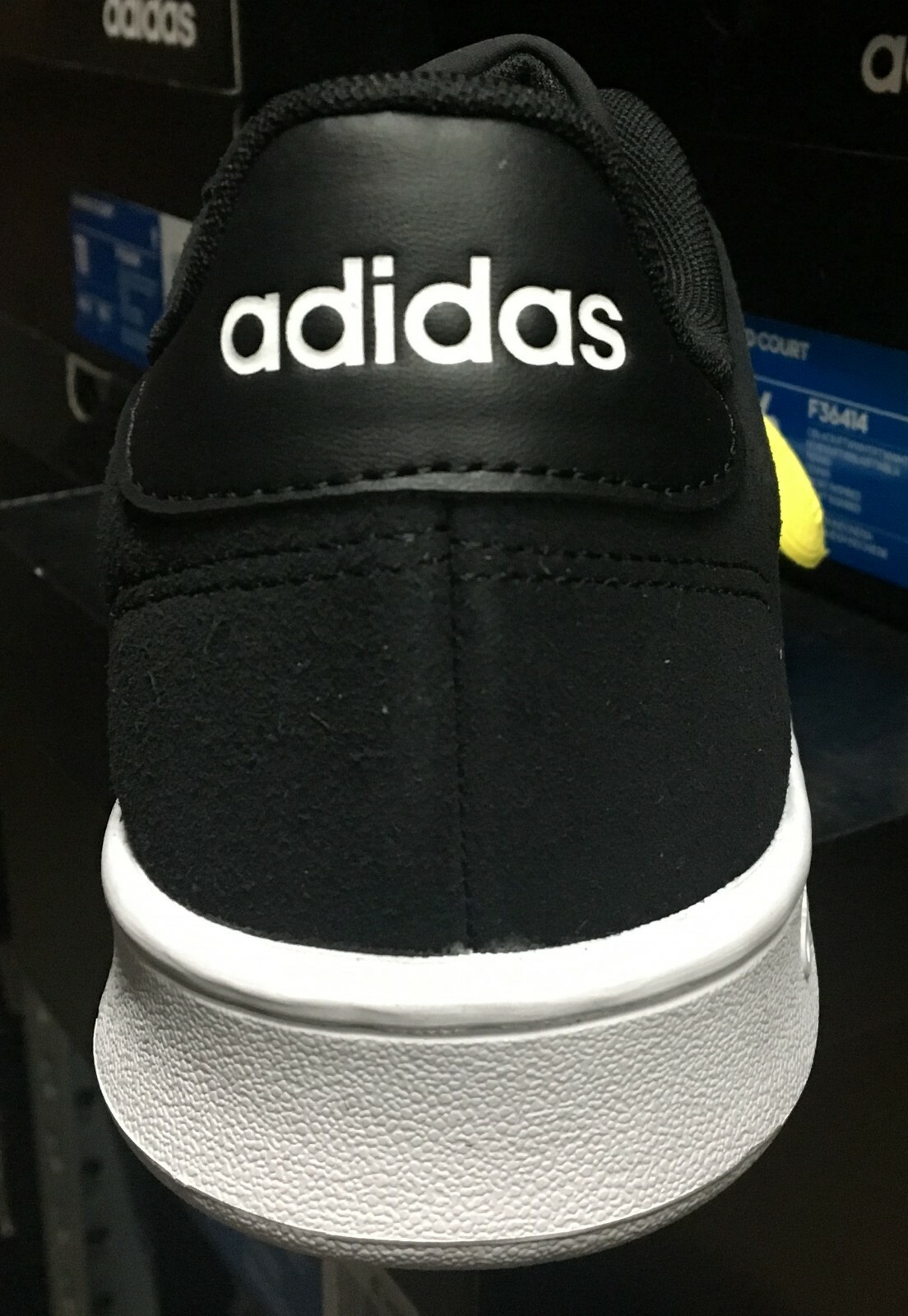 adidas grand court black and white