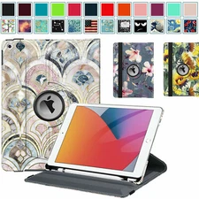 360° Rotating Case for iPad 9th Gen 2021 Protective Stand Cover Auto Wake Sleep