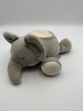 PURE Baby Sleep Soother Gray ELEPHANT Star Projector Sound Machine Plush Tested