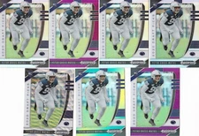 2020 Panini Prizm Draft Picks YETUR GROSS-MATOS 7 Card Lot - Wave Green Purple