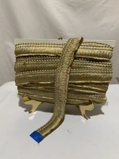 ❤️Brush Fringe 12.25 Yards 1.5” Wide Gold Grey draperies, upholstery, pillows,