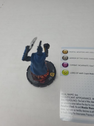 DC Heroclix DC75th Anniversary set Ares #058 Super Rare figure with card - Picture 5 of 7