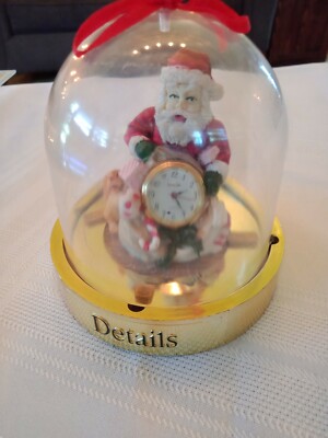 Santa Globe Watch Clock by Details Christmas Advertisement 4935312455