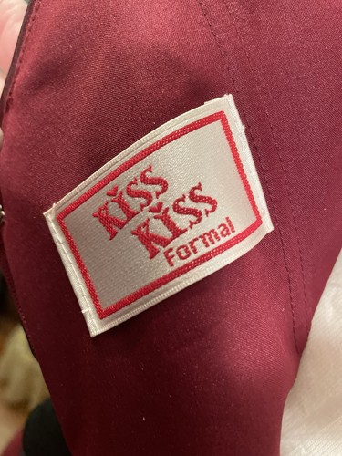 Kiss Kiss formell burgunderschwarz perlenabschlussball spezieller Abend Tanzkleid s 12 - Bild 8 von 8