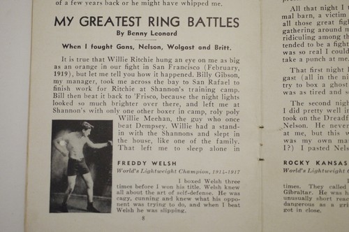 * Rare * The Champ Book of Great American Fighters 1st Ed 1941 By Benny Leonard - Imagen 6 de 16