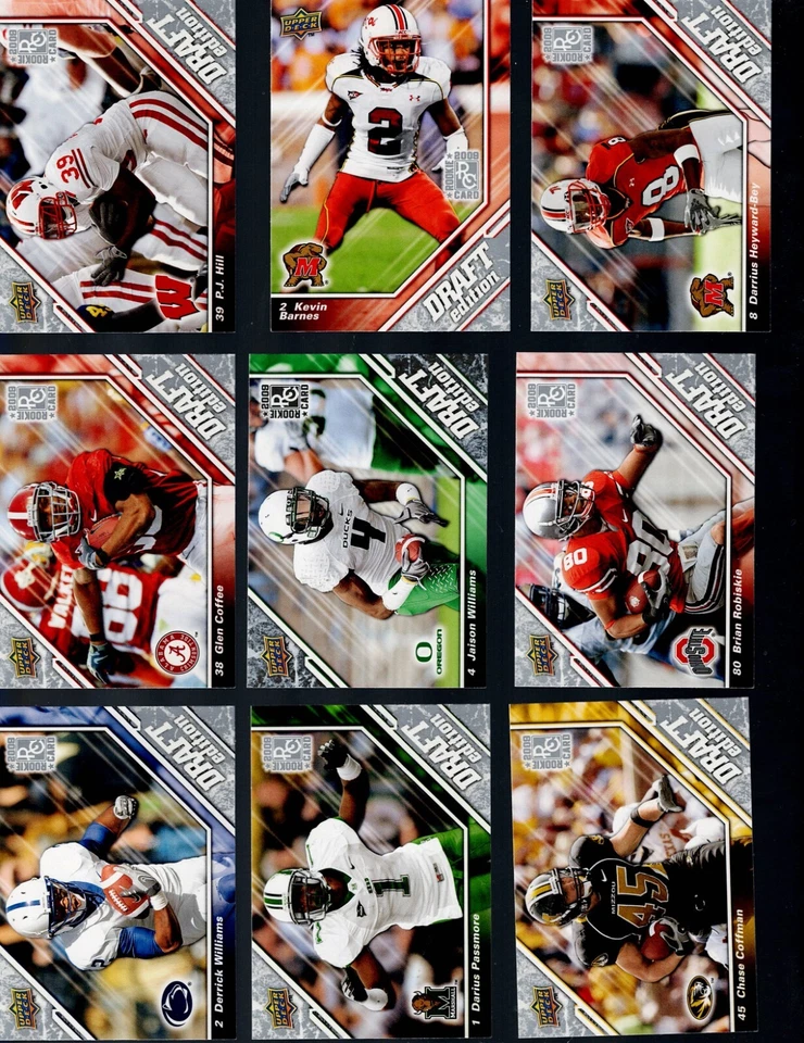 2009 UPPER DECK DRAFT Football Cards Complete Your Set BUY MORE SAVE MORE - Image 3 of 4