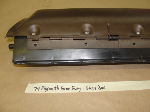 Factory Original 74 Plymouth Gran Fury DASH GLOVE BOX DOOR LID COMPARTMENT LINER - Picture 4 of 17
