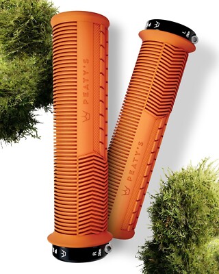 1 replacement Peaty's Monarch Grip - Mushroom Thick Mango (Orange)