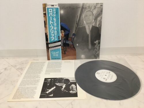 ROBERT FRIPP / GOD SAVE THE QUEEN JAPAN ISSUE LP PROMO W/ OBI, INSERT - Picture 3 of 8