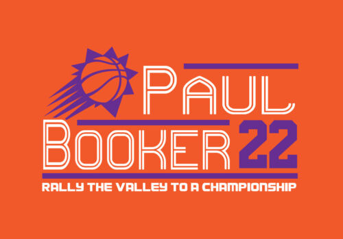 Camicia campagna Chris Paul Devin Booker 2022 Phoenix Suns 22 Playoffs Valley PHX - Foto 1 di 3