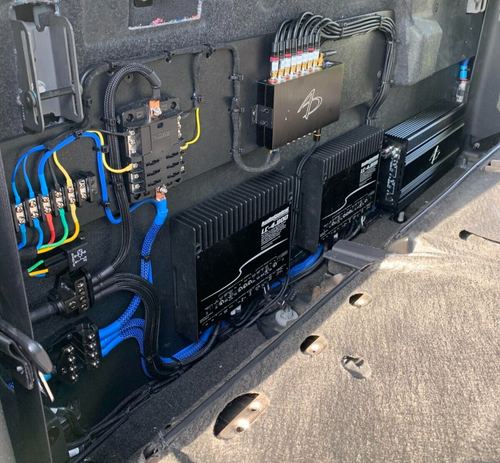 4000 WATT BLU CALIBRO 1/0 AWG KIT AMPLIFICATORE IMPIANTO CABLAGGIO - Foto 11 di 11