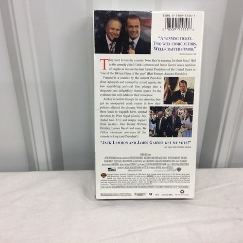 VTG NOS My Fellow Americans (VHS) Jack Lemmon, James Garner & Dan Aykroyd Sealed - Imagen 2 de 4