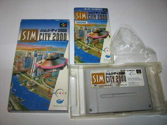 Simcity 00 Super Nintendo Entertainment System 1995 Japanese Version For Sale Online Ebay