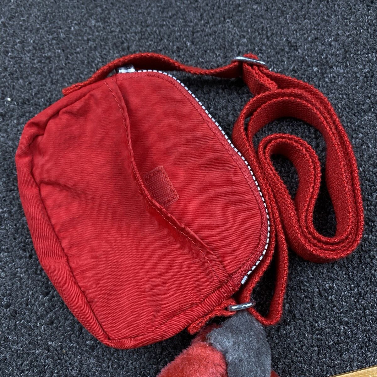 Kipling Purse Crossbody Shoulder Bag Red with Gorilla Monkey Kipling Purse Crossbody Shoulder Bag Red with Gorilla Monkey