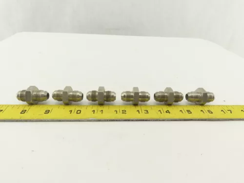 Parker 6-LHTX-66 3/8" 37° Flare x 3/8" 37° Flare Union 316 Stainless Steel Lot