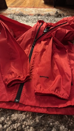 The North Face Kids Hydrenalite windbreaker jacket orange red nylon EUC XL 14/16 - Picture 7 of 10