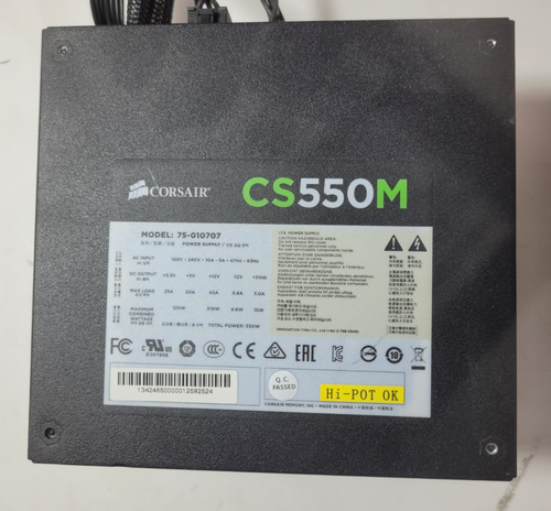 Corsair CS550M Model 75-010707 550W Semi Modular Power Supply *READ #0056 - Bild 2 von 11