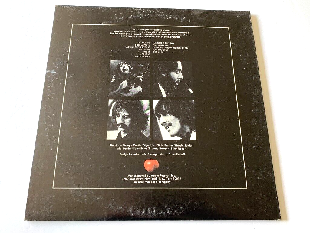 THE BEATLES Let It Be Apple Records Bell Sound sf AR-34001 Phil