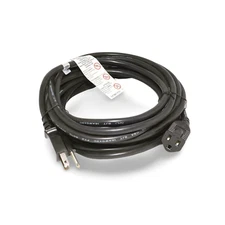 25ft 16 AWG Heavy Duty AC Power Extension Cord UL Approved - Black