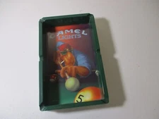 Vintage Joe Cool Camel Lights Ashtray Pool Table Cigarette Advertising 1992