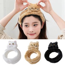 Plush Elastic Hair Band Animal Coral Fleece Headband Makeup Wash Face Hairbands