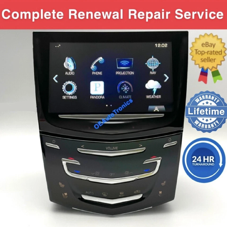 Repair Service For Cadillac CUE Radio Touch Screen ATS CTS ELR ESCALADE SRX XTS - Image 3 of 4
