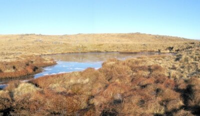 Foto 6x4 Pool bei Cefn Carn Fadog Cefn-bryn-brain dieser kleine gefrorene Kot c2005