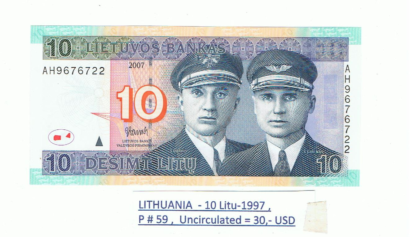 LITHUANIA BANKNOTES