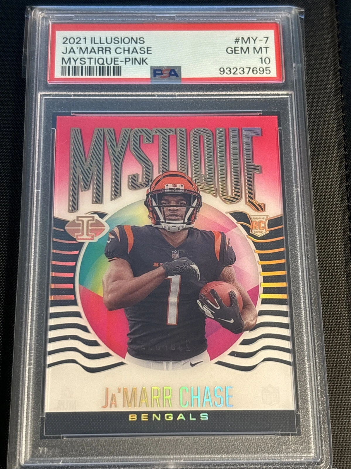 JaMarr Chase Panini Illusions Mystique #MY7 Pink