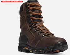 DANNER® VICIOUS 8" BROWN WATERPROOF WORK BOOTS 13866 - ALL SIZES - NEW