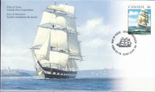 W CANADA 1779 FDC MARCO POLO SAILING SHIP