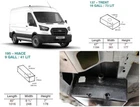 Ford Transit MK8 L3 & L4 2014+ 73L Fresh 41L Waste Water Tank Kit   BLACK Filler