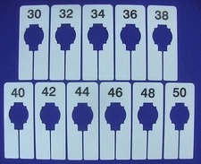 Clothing Rack Rectangular Size Divider Men's Assortment Hanger Retail Store  