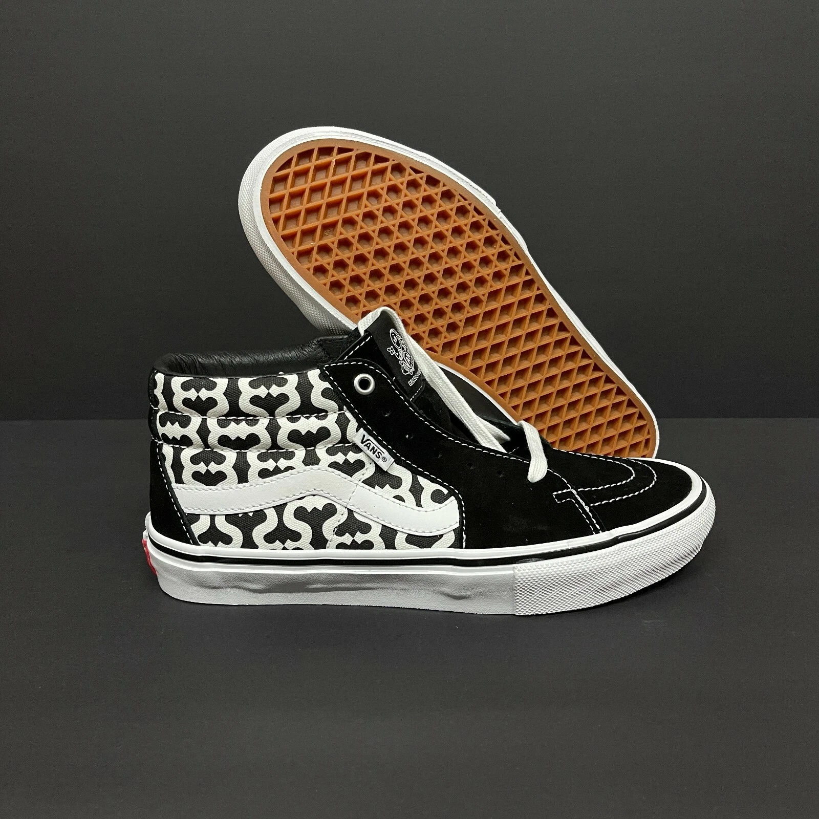 DS Vans Skate Grosso Mid SUPREME logo S noir taille 8,5 HOMME CPFm époque