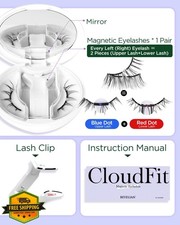 BEYELIAN Magnetic Eyelashes w/Applicator Natural Reusable