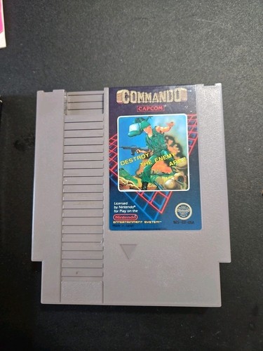Commando (Nintendo Entertainment System, 1986) CIB , manual Cleaned And Tested - Picture 2 of 6