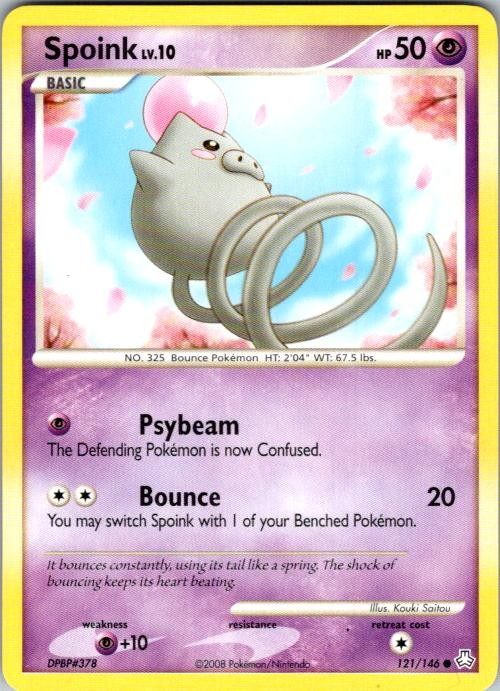 Spoink 121/146 Common Legends Awakened Pokemon Lightly Played