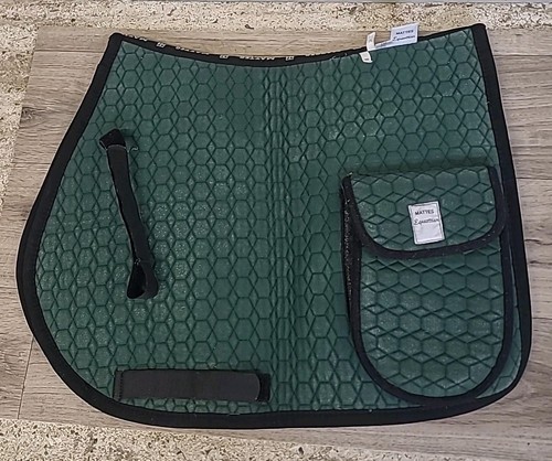 Sella opaca con tasche, taglia pony, verde. (rif 139G) - Foto 1 di 9