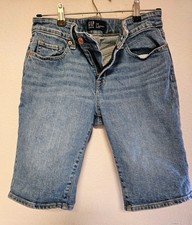 Gap 8" Mid Rise '90s Loose Denim Bermuda Shorts Size 26/2 New 26 2 NWT New Retro