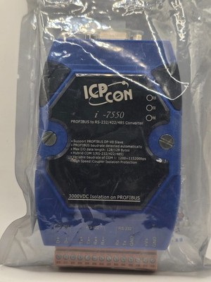 ICP DAS I-7550 PROFIBUS DP to RS-232/422/485 Converter Module I-7550-B CR New
