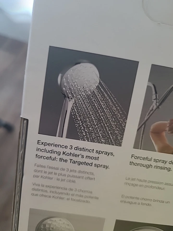 Ducha de mano multifunción Kohler R72421-CP Awaken Brisk 110 acabado cromado pulido Foto 4 de 4