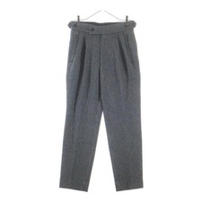 Needles Tucked S/T Trousers Poly Houndstooth Gray Casual Used