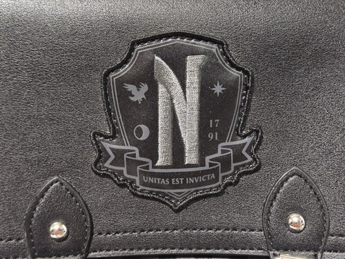 Hot Topic Wednesday Nevermore Academy Zaino Piccolo Nero Nightshade Society - Foto 3 di 19