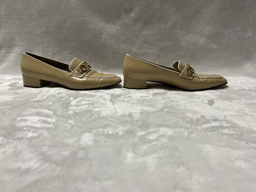 Mocassini donna Salvatore Ferragamo marrone chiaro scarpe slip on misura 7,5 - Foto 6 di 12