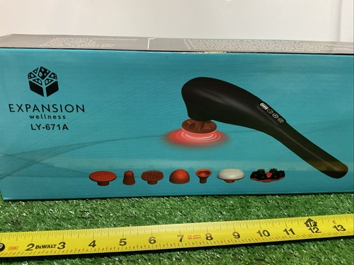 Expansion Wellness LY-671A Black 16 W Deep Tissue Handheld Massager NIB Manual - Picture 5 of 10